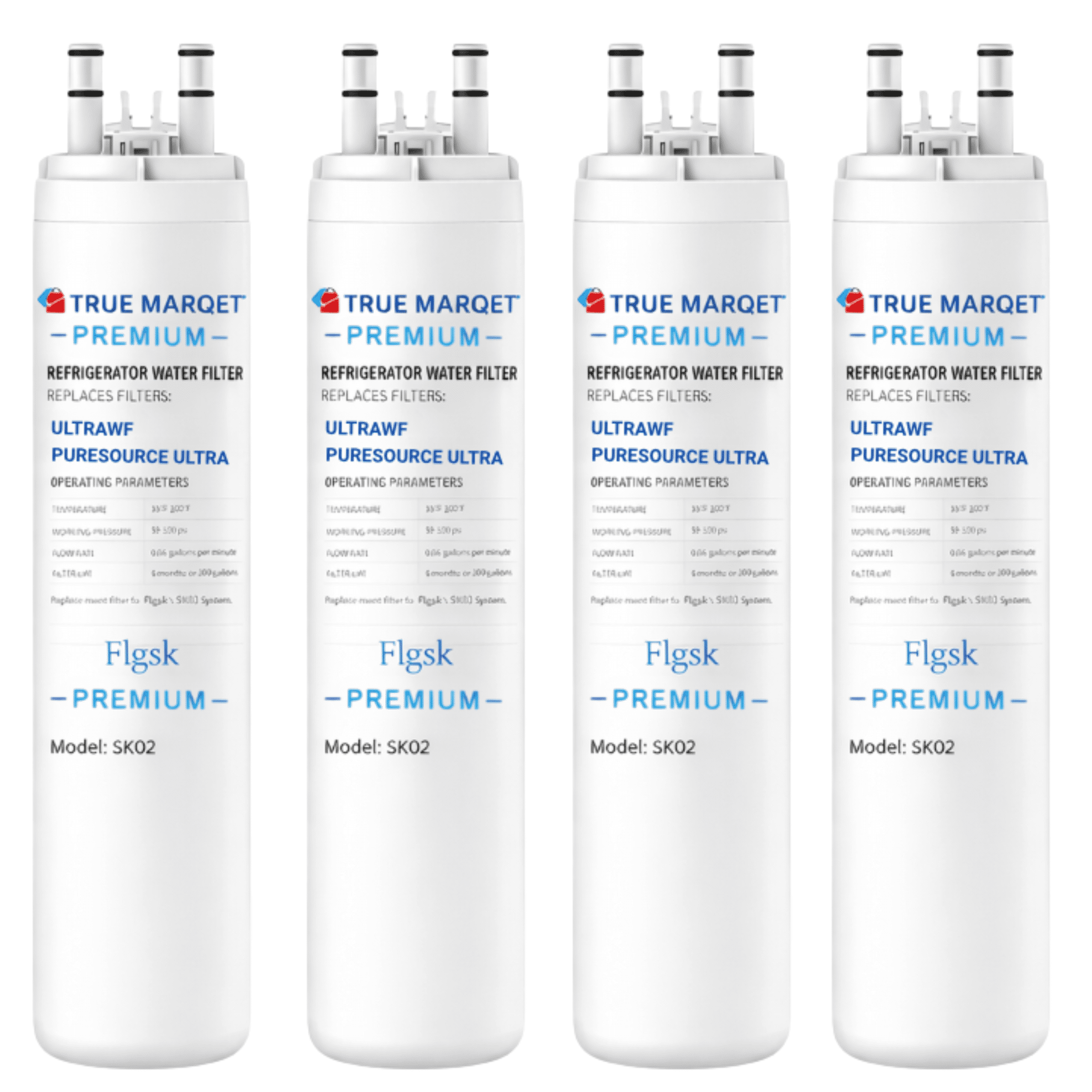 Refrigerator Replacement Filter for Frigidaire® ULTRAWF and Kenmore 9999 by True Marqet Flgsk, 2 Pack New