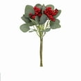thumbnail image 2 of 1* Artificial Fruit Bouquet, Artificial Blueberries Artificial Snow Berries Imitation Berries Vases for Flowers Artificial Berry Stems Berries Blueberry Silk Flowers Table Home Blueberry Fruit Holly, 2 of 9