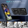 thumbnail image 5 of for Samsung Galaxy S23 Case with Slide Camera Cover+Screen Protector(2 Packs),[Magnetic Kickstand] [Camera Protection] Military Grade Shockproof Heavy Duty Protective Cover-Black, 5 of 14