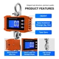 thumbnail image 3 of 1000Kg/500Kg Digital Crane Scale Hanging Scale Portable Heavy Duty Crane Scale LCD Backlight Industrial Hook Scales Unit Change ,Reliability, 3 of 7