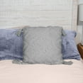 thumbnail image 2 of Sol Living Pillows Throw Pillows Couch Pillows Bedroom Throw Pillows Bed Macrame Decor Boho Pillows Lumbar Pillow Cushion Sofa Pillows Living Room, 18 x 18 inches, Grey with Tassels, 2 of 8