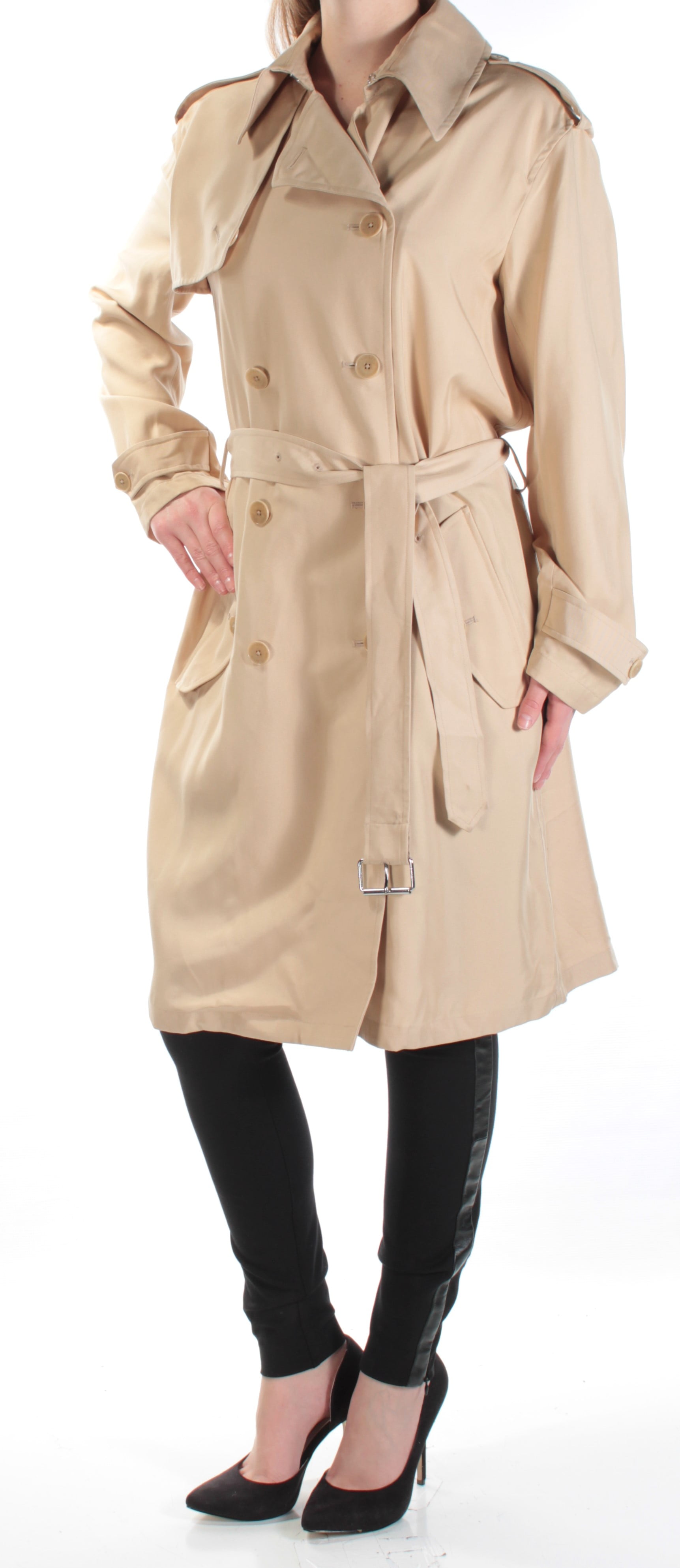 Lauren Ralph Lauren Lauren Ralph Lauren Womens Double Breasted Belted