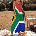 thumbnail image 3 of South African Flag Sleeveless Dress Loose Women's Dress Dresses Luxury Evening Dresses, 3 of 9