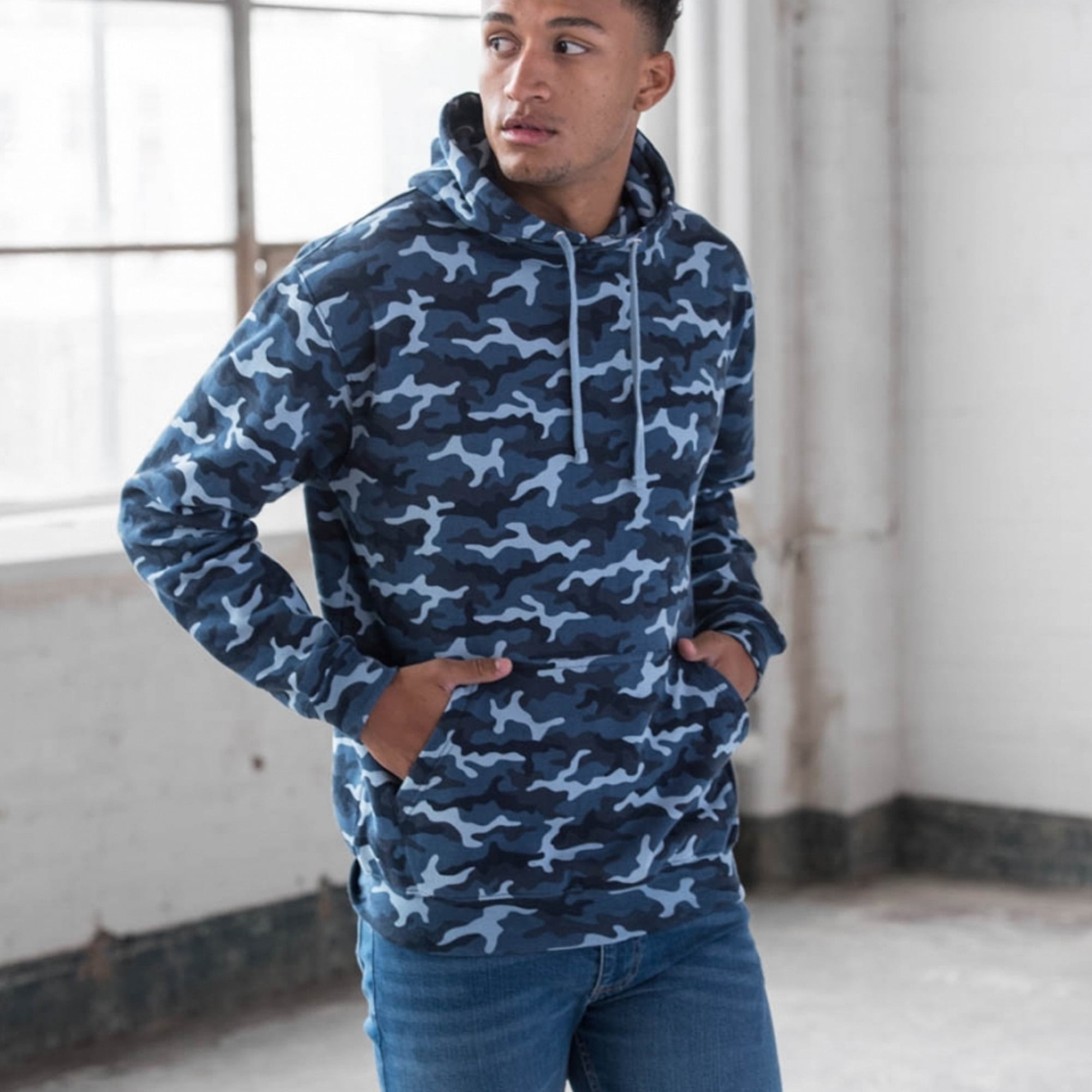 Awdis Mens Camo Hoodie Other L