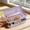 Purple, variant on FEOLGEHLY Cute Plastic Pencil Box, Large Capacity 2-Layer Pencil Case for Office Home, Durable Stationery Organizer Box with 3D Animal Patches, Multifunctional Desk Storage, Pink