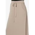 thumbnail image 5 of TheMogan Women's PLUS Drawstring Waist Pocket Drapey Jersey A-Line Long Maxi Skirt, 5 of 7