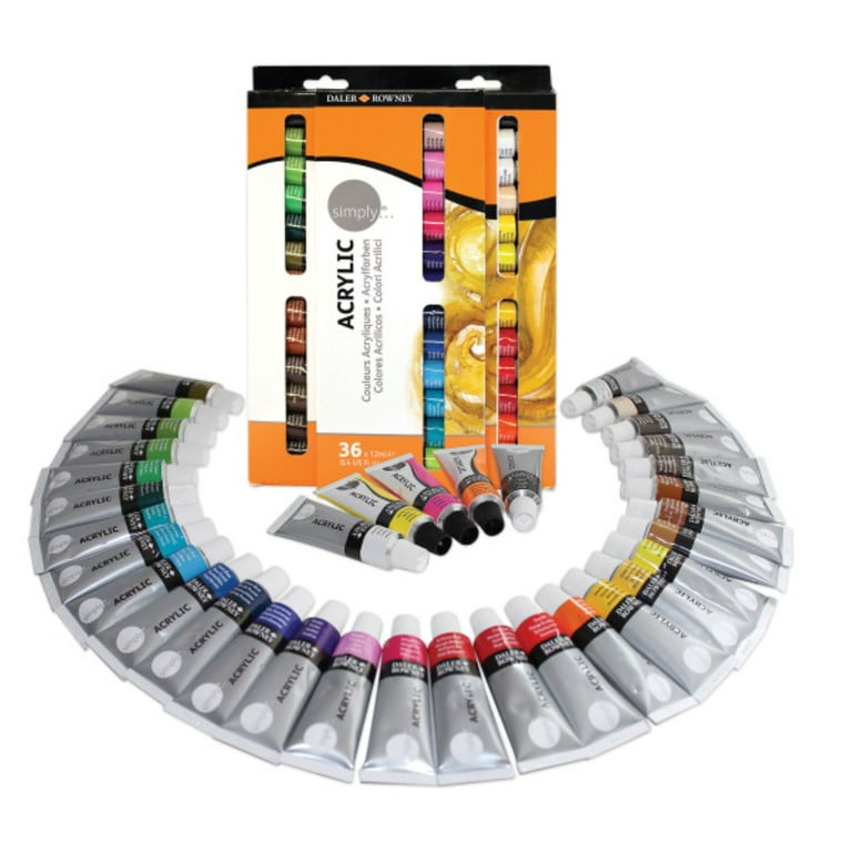 H3 Acrylic Paint Set – Premium Painting Set with 36 Colors, 3