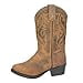 thumbnail image 3 of Oiled Distress Brown Leather Western Kids Boots, 3 of 4