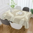 thumbnail image 2 of Yayeee Tablecloths for Rectangular Tables 60 x 120 inch Party Table Cover, Light Brown Pattern, 2 of 6