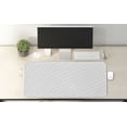 thumbnail image 2 of Abstract Computer Mouse Pad, Simplistic Stripes and Lines in Monochromatic Motifs on Plain Backdrop, Rectangle Non-Slip Rubber Mousepad X-Large, 35" x 15", White Charcoal Grey, by Ambesonne, 2 of 2