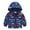Blue, variant on Toddler Kids Baby Boys Girls Cartoon Dinosaur Rainbow Camouflage Zip Windproof Jacket Hooded Trench Lightweight Kids Coats Windbreaker Casual Outerwear Girls Coat 4t