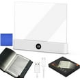 thumbnail image 4 of RuiJiao Transparent LED Reading Light with Adjustable Brightness and USB-C Rechargeable, Eye Protection Book Light for Night Reading, Students, Home and Travel, Smart Touch Control, Acrylic Design, 4 of 4