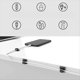 thumbnail image 3 of 100 Clips de Luz para Exteriores Luces Cadena, Mini Autoadhesivos Cables, Clips, Organizador Soporte Negro, 3 of 5