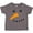 Charcoal Grey, variant on Snowman Face Boys or Girls Toddler T-Shirt