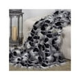 thumbnail image 2 of Plutus Porcupine Black and White Faux Fur Luxury Throw 72"W x 60"L, 2 of 3