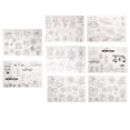 thumbnail image 1 of 8 Diseños Multi De De Los Diseños Encogen El Papel Encogible Plástico De La Película De Encogimiento Sunnimix Láminas retráctiles, 1 of 8