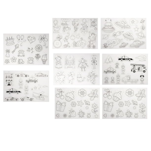 8 Diseños Multi De De Los Diseños Encogen El Papel Encogible Plástico De La Película De Encogimiento Sunnimix Láminas retráctiles