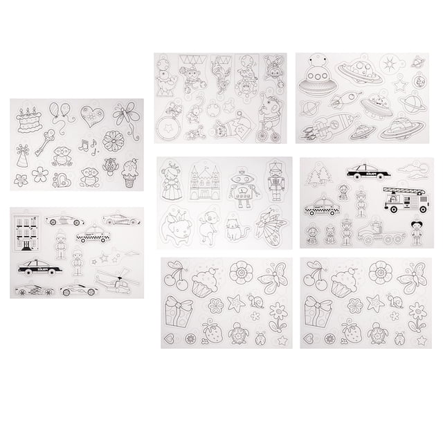 8 Diseños Multi De De Los Diseños Encogen El Papel Encogible Plástico De La Película De Encogimiento Sunnimix Láminas retráctiles