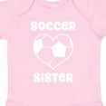 thumbnail image 4 of Inktastic Heart Soccer Sister Girls Baby Bodysuit, 4 of 5