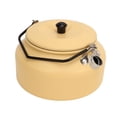 thumbnail image 1 of Tetera ligera, portátil, con mango ergonómico y textura exquisita, ideal para el hogar, cafeterías, camping al aire libre, color amarillo crema., 1 of 14