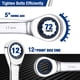 thumbnail image 4 of Juego de llaves combinadas con trinquete WORKPRO, 22 piezas, 4 of 7