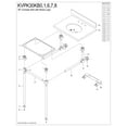 thumbnail image 3 of Kingston Brass KVPK30KB0 Templeton 30-Inch Black Granite Console Sink with Brass Legs (8-Inch, 3-Hole) in Black Granite/Matte Black, 3 of 6