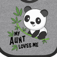 thumbnail image 4 of Inktastic My Aunt Loves Me Cute Panda Boys or Girls Baby Bib, 4 of 4
