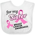 thumbnail image 3 of Inktastic For My Sister - Breast Cancer Awareness Boys or Girls Baby Bib, 3 of 4