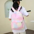 thumbnail image 5 of Bolsa de almuerzo, juego de lápices, bolso para niñas, conjunto informal para adolescentes y niños (colorido), rosa, 3 piezas, 5 of 5