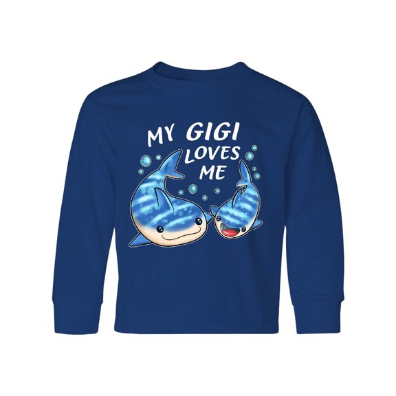 Inktastic My Gigi Loves Me- whale shark Long Sleeve Youth T-Shirt