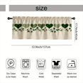 thumbnail image 3 of SPXUBZ Green Heart Border Window Valance Kitchen Curtain Valance Rod Pocket Home Decor, 3 of 5