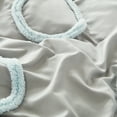 thumbnail image 5 of 3 Pieces Duvet Covers Set, Boho Tufted Comforter Sets with Zipper Closur, Soft Breathable Floral Bedding Set for All Seasons(Gray,King, 104"x90"), 5 of 6