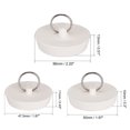 thumbnail image 2 of Uxcell 43mm/47mm/51mm 3 Sizes Rubber Sink Drain Stopper Plug 1Set (6 Pieces), 2 of 5
