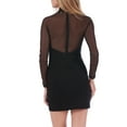 thumbnail image 2 of InstantFigure Mini Dress Sheer Mesh Raglan Long Sleeves 168662, 2 of 5