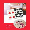 thumbnail image 2 of Penkiiy Toe Nail Stickers ,Flower Charm Full Nail Wraps Glitter Toenail Nail Polish Strips Decals Colorful Sparkly Full Toe Nail Wraps Toes Nails Stick on Nail for Women Toenails Nail Stickers, 2 of 3