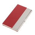 thumbnail image 1 of Nombre de la de de material acero inoxidable Caja de titular de la de crédito Estuche-Rojo Sharpla tarjetero, 1 of 7