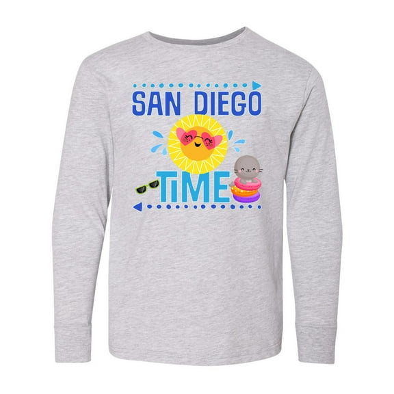 Inktastic San Diego Vacation Cute Beach Long Sleeve Youth T-Shirt