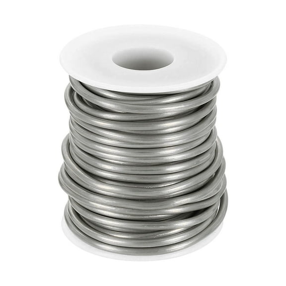 Uxcell 9 Gauge Aluminum Craft Wire 3.0mm 33ft Flexible Bendable Anodized Metal Jewelry Sculpting Wire for Jewelry Making Modelling Craft DIY, Silver Tone