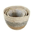 thumbnail image 3 of Seagrass Plant Basket Woven Plants Pots Indoor Basket Planter with Plastic Liners Decorative Flower Pot for Outdoor, 3 of 12