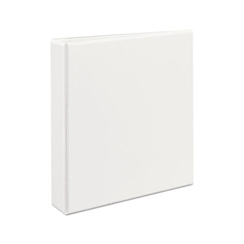Durable View Binder with DuraHinge and EZD Rings 3 Rings, 1.5" Capacity, 11 x 8.5, White, 9401