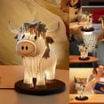 thumbnail image 1 of LSLJS Table Lamp Bedside Table Lamp with USB A+C Ports Bedside Lamp for Living Room Bedroom Dormitory Office Table Lamp Gift for Girls Mom, Cow Light, 1 of 6