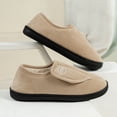 thumbnail image 4 of Zapatos para Sin Cordones Hombres Gamuza Antideslizante Cómodo Cálido Felpa Interior/Exterior Pies Diabéticos Hinchados, 4 of 8