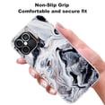 thumbnail image 3 of iPhone 12 Mini Case (5.4 Inch Display), Rosebono Bling Glitter Sparkle Black and White Marble Graphic Fashion Cute Colorful Skin Cover Shockproof Case for iPhone 12 Mini, 3 of 5