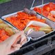 thumbnail image 3 of Pinzas para servir pan, 3 piezas, multifuncionales, para barbacoa, ensalada, cubitos de hielo, pinzas para servir alimentos, 3 of 6