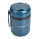 thumbnail image 3 of Recipientes para sopa con aislamiento de 500 ml, recipiente para alimentos con aislamiento doble anti-escaldaduras y calentable con cuchara plegable para la oficina y la escuela, azul fluorescente, 3 of 15