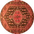 thumbnail image 1 of Ahgly Company Indoor Round Persian Orange Traditional Area Rugs, 4' Round, 1 of 1