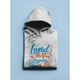 thumbnail image 3 of Land Of The Free Quote Hoodie Men -Image by Shutterstock, Male 5X-Large, 3 of 4
