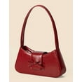 thumbnail image 3 of CoCoMangos Bow-tie Hobo Handbag for Women Vegan Leather Trendy Shoulder Bag Retro Top Handle Bags Clutch Purse, 3 of 5