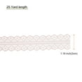 thumbnail image 2 of Unique Bargains 1.2 Inch Wide 25 Yard Lace Ribbon Floral Pattern Light Pink Lace Trim Ribbon for Gift Wrapping, Wedding Decor, 2 of 5