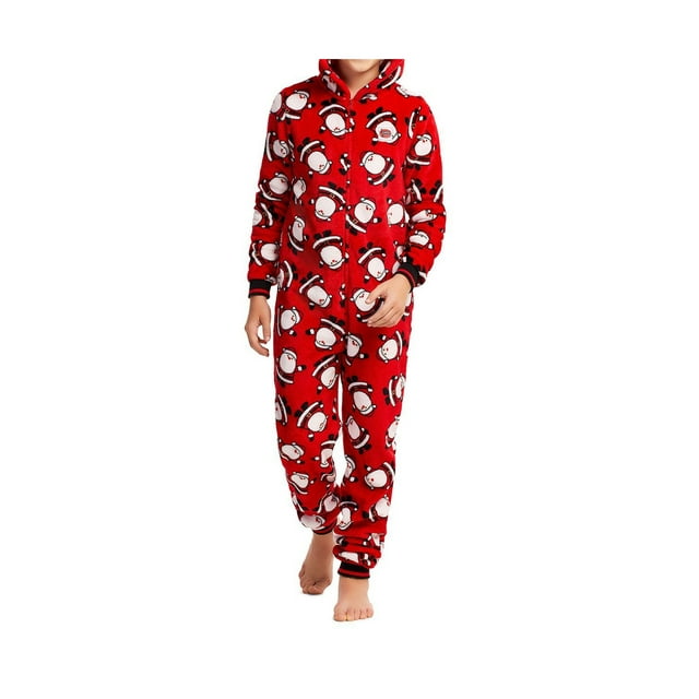 Afunbaby Christmas Family Matching Hoodie Pajamas Romper Long Sleeve